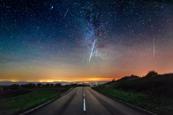 Night celestial galaxy highway horizon angkasa luar pemandangan midnight darkness phenomenon astronomy astronomical wallhere meteor pioggia cadenti malam alam astronomi